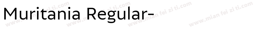 Muritania Regular字体转换